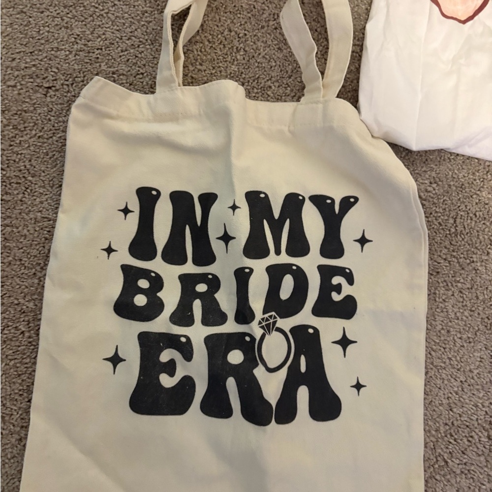 In my Bride Era canvas tote bag